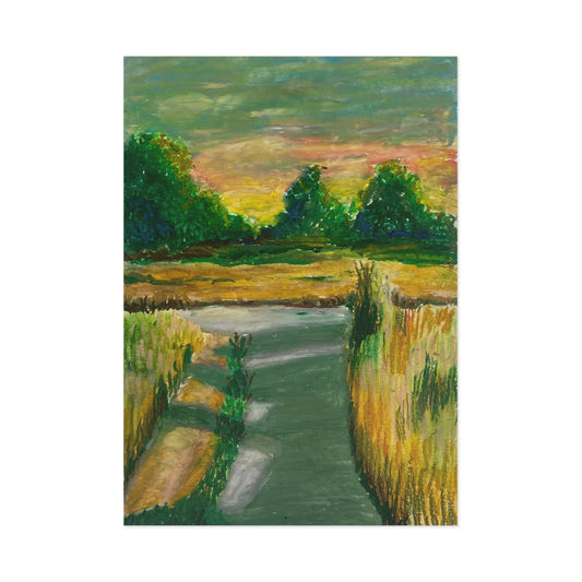 "Country Roads" Postcard