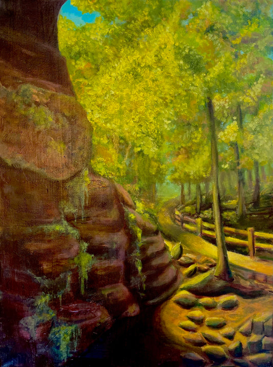 From the garden of the gods- Original Oil on Canvas